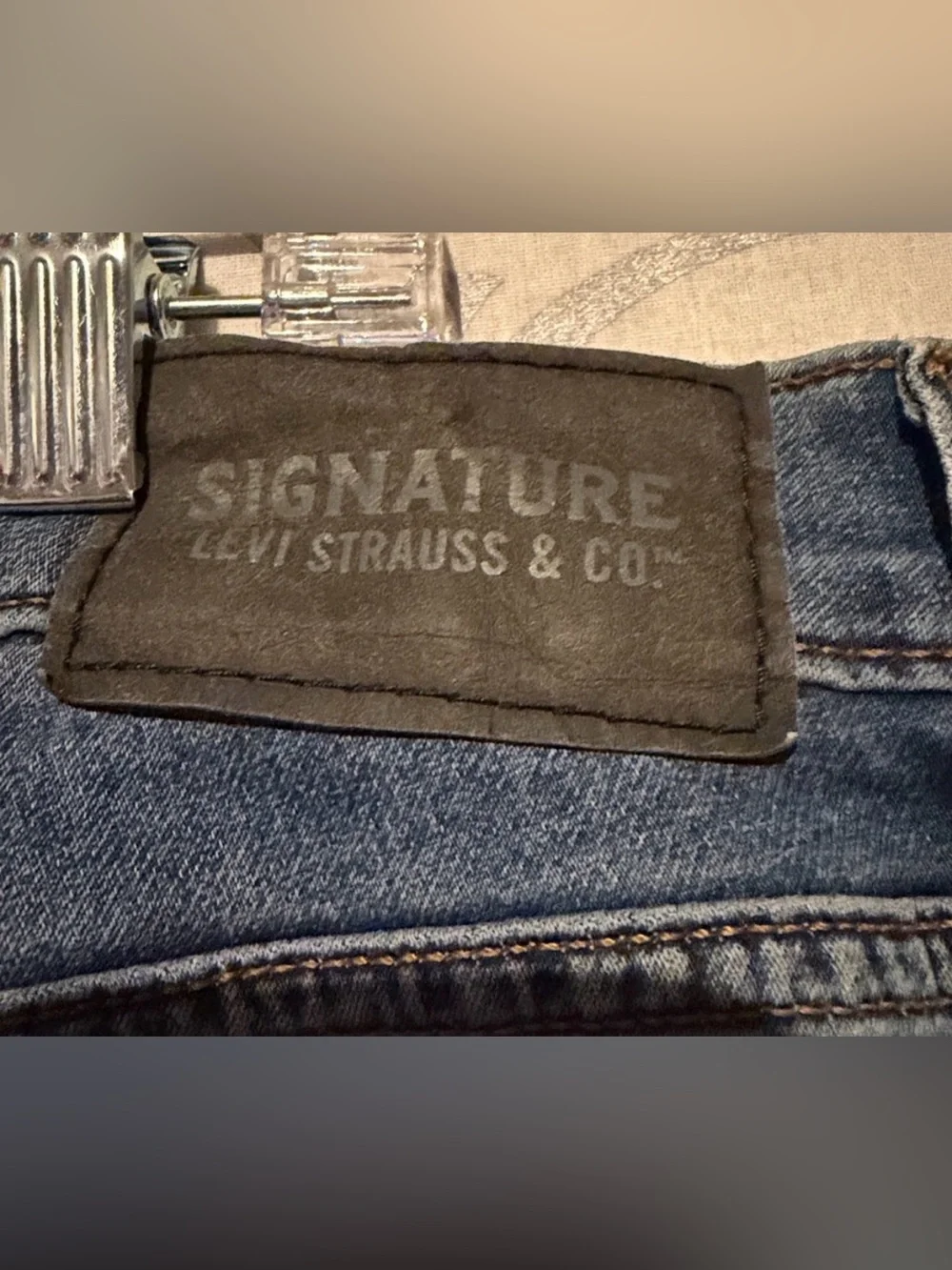 Signature by Levi Strauss & Co. Men's Straight Fit Blue Jeans | 36x30 👖